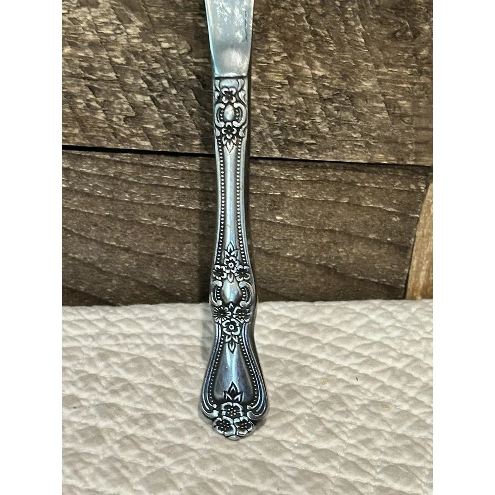 Stanley Roberts PRECIOUS ROSE Rogers Stainless Flatware Korea Dinner Knife